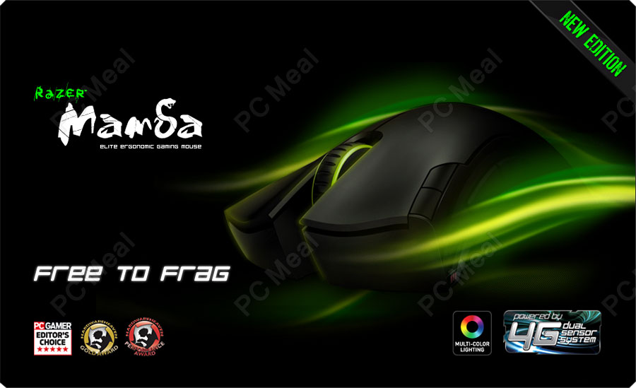 Razer Mamba 4G Dual Sensor Wireless Laser Gaming Mouse 6400dpi Elite ...